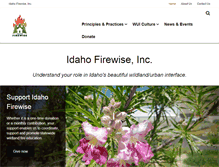 Tablet Screenshot of idahofirewise.org